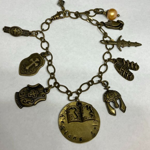 Jewelry Armor Of God Bracelet Bronze Armor Of God Charm Bracelet